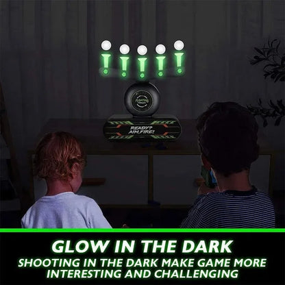 Suspended Tactical Electric Luminous Dart Board Target System for Children Airsoft Shooting Game Outdoor Sports Educational Toy
